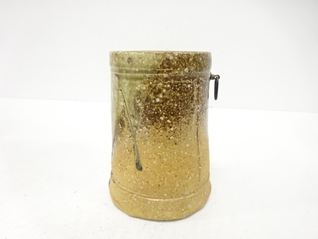  伊賀焼　谷本光生造　旅枕花入